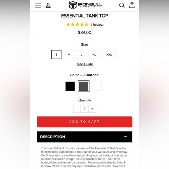 Iron Bull Strength Essential Tank - Picture 6 of 6